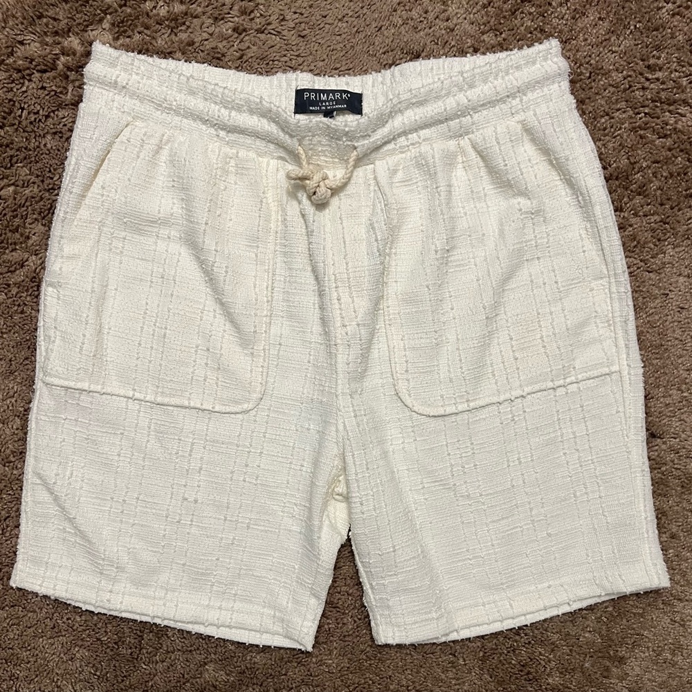Primark Ivory Linen-feel Shorts